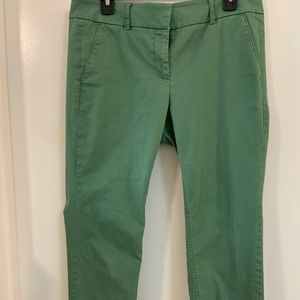 Loft green, straight leg, petite, size 10 pants